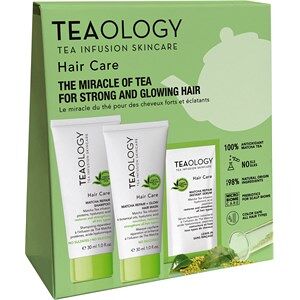 Teaology Pleje Hårpleje Gavesæt Matcha Repair Shampoo 30 ml + Matcha Repair and Glow Hair Mask 30 ml + Matcha Repair Instant Serum
