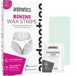 Andmetics Kropspleje Wax strips Bikini Wax Strips 20 x Bikini Wax Strips + 2 x Calming Oil Wipes