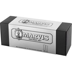 Marvis Pleje Tandpleje Gavesæt Whitening Mint 85 ml + Toothpaste Holder Weiß
