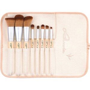 Luvia Cosmetics Brush Brush Set Bamboo's Leaf Set Kosmetikpensel 8 stk. + hørtaske 1 stk.