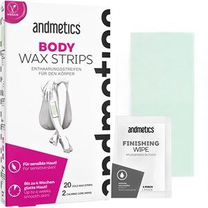 Andmetics Kropspleje Wax strips Body Wax Strips 20 x Body Wax Strips + 2 x Calming Care Wipes