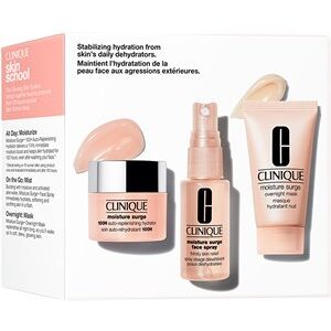 Clinique Hudpleje Fugtighedspleje Gavesæt 100H Auto-Replenishing Hydrator 15 ml + Face Spray Thirsty Skin Relief 30 ml + Overnight Mask 30 ml