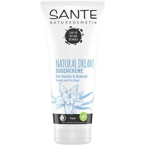 Sante Naturkosmetik Kropspleje Pleje af brusebad Natural Dreams bodyshampoo med økologisk vanilje & økologisk kokosolie