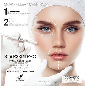 StarSkin Masks Ansigt Hyaluronic Acid Mask Set Micro-Filler Face: 1 Mask 40 g + 1 Syringe 0,5 ml