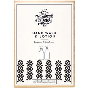 The Handmade Soap Collections Bergamot & Eucalyptus Gavesæt til håndpleje Hand Wash 300 ml + Hand Lotion 300 ml