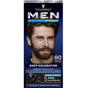 Men Perfect Hårpleje Coloration Skægfarve 80 Naturlig mørkebrun