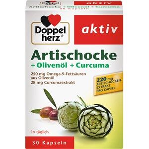 Doppelherz Health Stomach & Digestion Artiskok + olivenolie + gurkemeje-kapsler 34,20 g