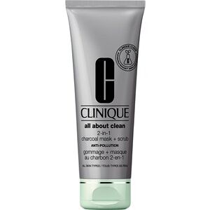 Clinique Hudpleje Eksfolieringsprodukter 2-in-1 Charcoal Mask + Scrub