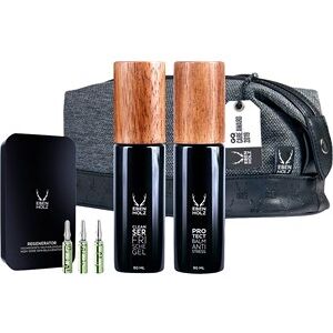 Ebenholz skincare Hårpleje Ansigtspleje Gavesæt Cleanser Fresh Gel 90 ml + Protect Balm Anti Stress 90 ml + Regenerator Ampoules 7 x 2 ml + Toilet Bag