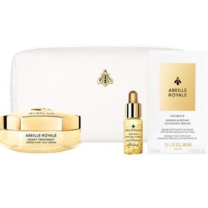 GUERLAIN Hudpleje Abeille Royale Anti-aldringspleje Gave sæt Honey Treatment Day Cream 50 ml + Advanced Youth Watery Oil 5 ml + Double R Renew & Repair Advanced Serum 7 x 0,6 ml + Pouch