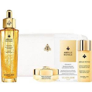 GUERLAIN Hudpleje Abeille Royale Anti-aldringspleje Gave sæt Advanced Youth Watery Oil 50 ml + Lotion Fortifiante à la Gelée Royale 40 ml + Double R Renew & Repair Advanced Serum 7 x 0,6 ml + Honey Treatment Day Cream 15 ml