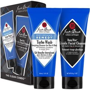 Jack Black Pleje til ham Ansigtspleje Gavesæt Turbo Wash Energizing Cleanser for Hair & Body 88 ml + Deep Dive Glycolic Facial Cleanser 88 ml