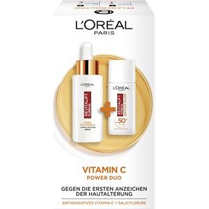 L’Oréal Paris Indsamling Revitalift Clinical Clinical Vitamin C Duo C-vitaminserum 30 ml + daglig anti-UV-væske SPF 50+ med antioxidant C-vitamin 50 ml