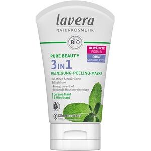 Lavera Ansigtspleje Faces Hudrensning Pure Beauty 3-i-1 rensende peelingmaske