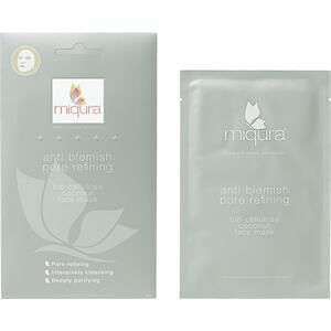 Miqura Pleje Premium Mask Collection Pore Refining Bio Cellulose Coconut Face Mask