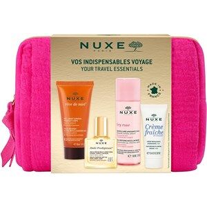 Nuxe Huile Prodigieuse Huile Prodigieuse Gave sæt Huile Prodigieuse 10 ml + reve de miel Cleansing Gel 30 ml + Very Rose 3 in 1 Soothing Micellar Water 50 ml + Creme fraiche de beauty Moisturising Plumping Cream 15 ml