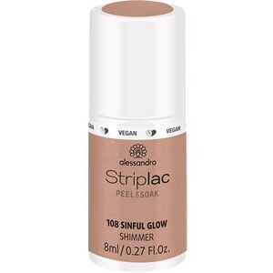 Alessandro Negle Striplac Peel Or Soak - Vegan Beige Nr. 110 Panama Hut