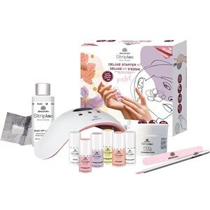 Alessandro Negle Striplac Peel Or Soak Sets Starter Kit Deluxe Pastel Striplac Popcorn Love 8ml + Ice Cream 8ml + Unicorn Cake 8ml + Lavender Lemonade 8ml + Top Coat 5ml + 50 Cleaning Pads + STR Peel off Activator + Hoof Sticks + Polishing File + 10 Soak 