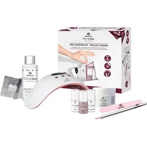 Alessandro Negle Striplac Peel Or Soak Sets Standard Starter Kit - Vegan Polishing File + Soak Off Liquid 50 ml + Peel Or Soak Nail Polish 640 Panama Hut 5 ml + Peel Or Soak Top Coat 5 ml + Peel Off Activator 5 ml + Cleansing Pads 50 pcs. + LED Lamp + Cut