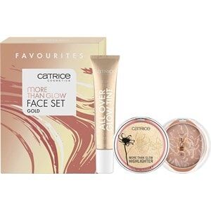 Catrice Ansigtsmakeup Highlighter More Than Glow Face Set Gold All Over Glow Tint 010 Beaming Diamond 15 ml + More Than Glow Highlighter 010 Ultimate Platinum Glaze 5,9 g + Sun Lover Glow Bronzing Powder 010 Sun-kissed Bronze 8 g