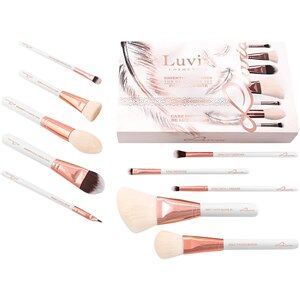 Luvia Cosmetics Brush Brush Set Essential Brushes Set White Face Definer 1 pce. + Prime Blush 1 pce. + Classic Contour 1 pce. + Prime Foundation 1 pce. + Blush XL 1 pce. + Fine Liner 1 pce. + Small Crease 1 pce. + Smudger 1 pce. + Eye Shader 1 pce. + Soft