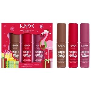 NYX Professional Makeup Makeup til læberne Lipstick Gavesæt Cherry Crème 4 ml + Onesie Funsie 4 ml + Memory Foam 4 ml