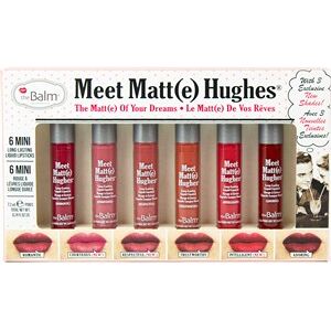 The Balm Læber Læbestift MeetMatteHughes Vol.12 Long-Lasting Liquid Lipsticks Romantic 1,2 ml + Courteous 1,2 ml + Respectful 1,2 ml + Trustworthy 1,2 ml + Inelligent 1,2 ml + Adoring 1,2 ml