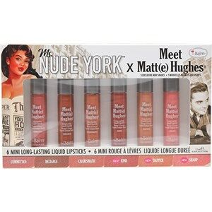 The Balm Læber Læbestift Ms. Nude York x Triff Matt(e) Hughes Committed 1,2 ml + Reliable 1,2 ml + Charismatic 1,2 ml + Kind 1,2 ml + Dapper + Sharp 1,2 ml