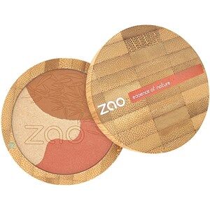 zao Ansigt Rouge & Highlighter 3in1 Bamboo Sublim Mosaic 351 Gold Medium