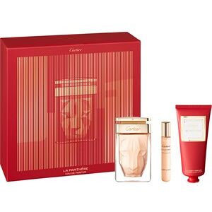 Cartier Parfumer til kvinder La Panthère Gavesæt Eau de Parfum Spray 75 ml + Purse Spray 10 ml + Body Lotion 100 ml