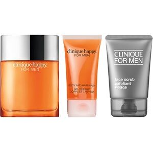 Clinique Duft Happy For Men Gavesæt Eau de Cologne 100 ml + ansigtsscrub 100 ml + shower gel 50 ml