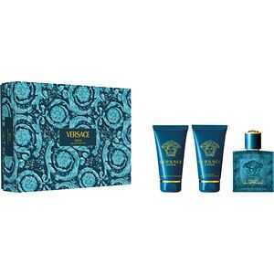 Versace Dufte til mænd Eros Gave sæt Eau de Toilette Spray 50 ml + Shower Gel 50 ml + After Shave Balm 50 ml