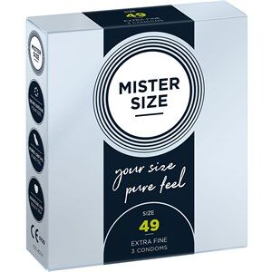 Mister Size Passion & Love Condoms Pure Feel 49 mm - Size S