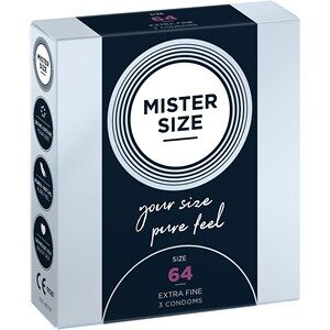 Mister Size Passion & Love Condoms Pure Feel 64 mm - Size 2XL