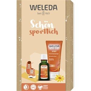 Weleda Kropspleje Pleje af brusebad Gavesæt Sport Fresh Kick Shower Gel Sport Arnica 200 ml + Arnica Massage Oil 50 ml