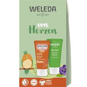 Weleda Kropspleje Pleje af brusebad Mini gavesæt Arnica & Skin Food Sport Energising Shower Gel 20 ml + Skin Food Body Lotion 20 ml