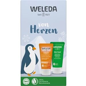 Weleda Kropspleje Lotions Gavesæt mini havtorn & skinfood Vitality Vitalising Shower Sea Buckthorn 20 ml + Skin Food Body Lotion 20 ml