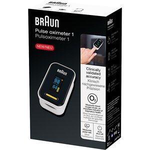 Braun Blodtryksmålere Overarm Pulse Oximeter 1  pulse oximeter + band + 2 batteries + instructions