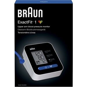 Braun Blodtryksmåler Overarm BUA5000EUV1 ExactFit 1 Blood pressure monitor + arm cuff + 4 batteries + instructions 1 Stk.