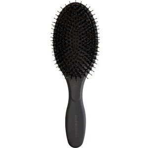 Olivia Garden Hårbørster Expert Care Oval Paddle brush 16-rækket, sort med vildsvinebørster og noprede styrestifter