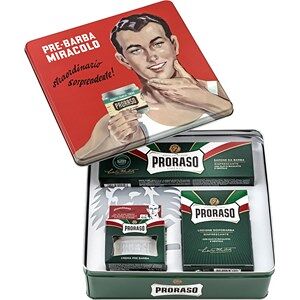 Proraso Pleje til ham Refresh Gavesæt Pre-Shave Creme 100 ml + barbercreme 150 ml + After Shave Balsam 100 ml