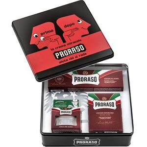 Proraso Pleje til ham Nourish Gavesæt Red Nourishing Pre-Shave Creme 100 ml + Red Nourishing barbercreme 150 ml + Red Nourishing After Shave Balsam 100 ml