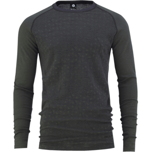 Bula Geo Merino Wool Crew Baselayer - Dolive - L Bula Geo Merino Wool Crew Baselayer - Dolive - L