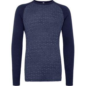 Bula Geo Merino Wool Crew Baselayer - Navy - XL Bula Geo Merino Wool Crew Baselayer - Navy - XL