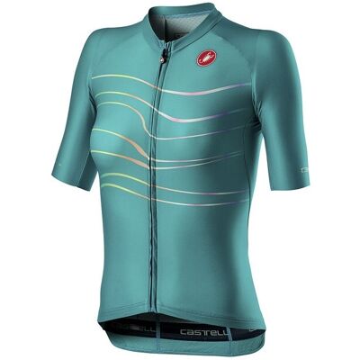 Castelli - Aero PRO Jersey Dame Turquoise Green - L Castelli - Aero PRO Jersey Dame Turquoise Green - L
