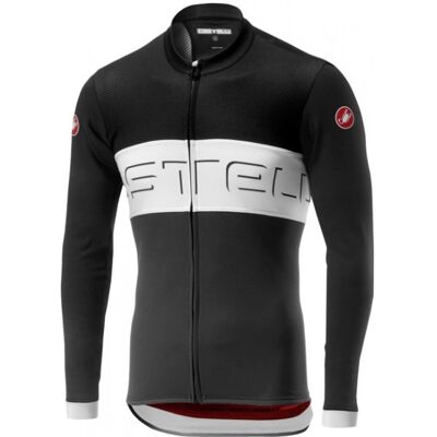 Castelli - Prologo VI Long Sleeve Sort/hvid - XXL Castelli - Prologo VI Long Sleeve Sort/hvid - XXL