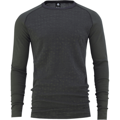 Bula Geo Merino Wool Crew Baselayer - Dolive - S Bula Geo Merino Wool Crew Baselayer - Dolive - S