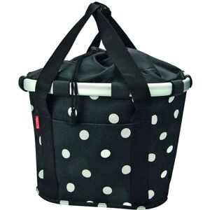 Klickfix - Styrtaske Cykelkurv  Sort M/prikker 15 Liter.