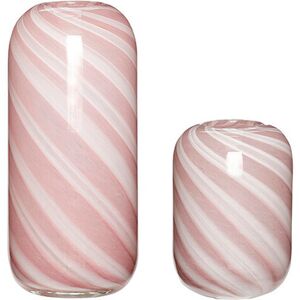 Hübsch - Candy Vases 2 pcs. Pink