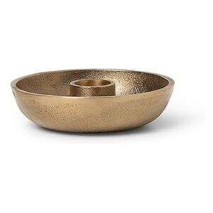 ferm LIVING - Bowl Candle Holder Single Brass